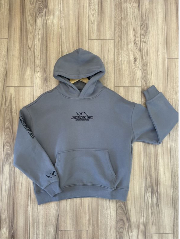 Rinsed Hoodie Slate Grey