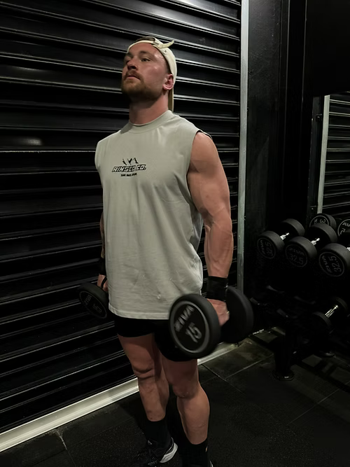 Rinsed tank moonlight grey