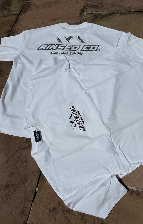 Pearl white oversized box tee