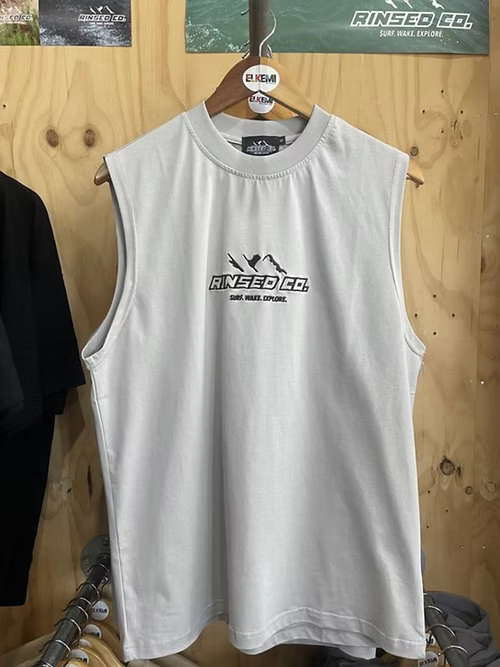 Rinsed tank moonlight grey