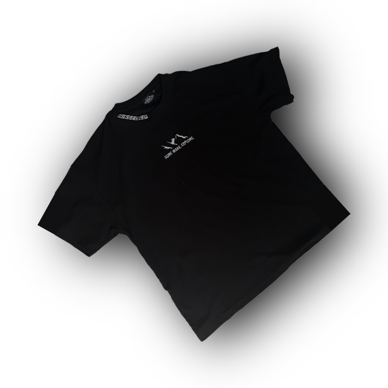 Waffle Print Heavy Rinsed Tees