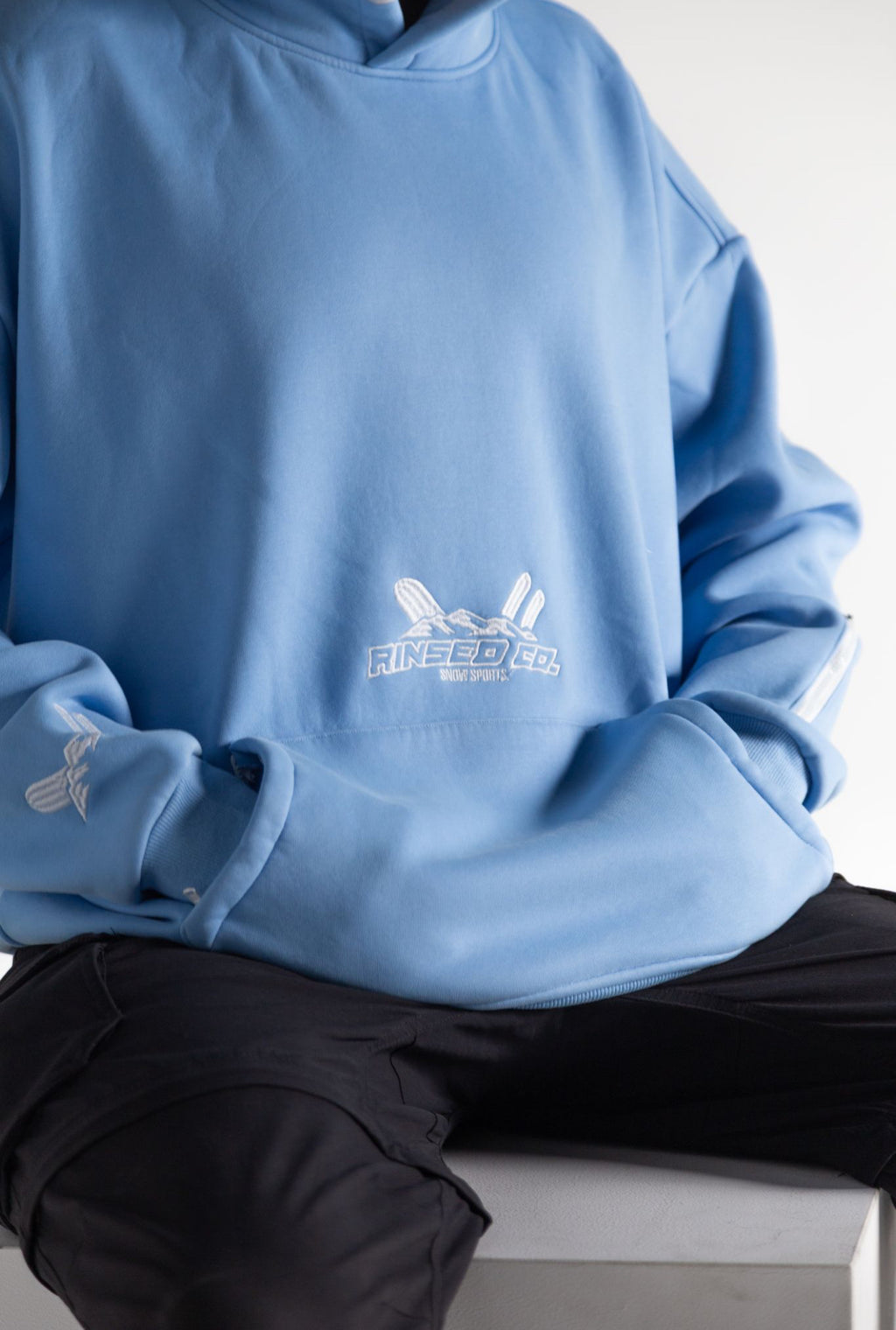Baby blue ultimate snow hoodie