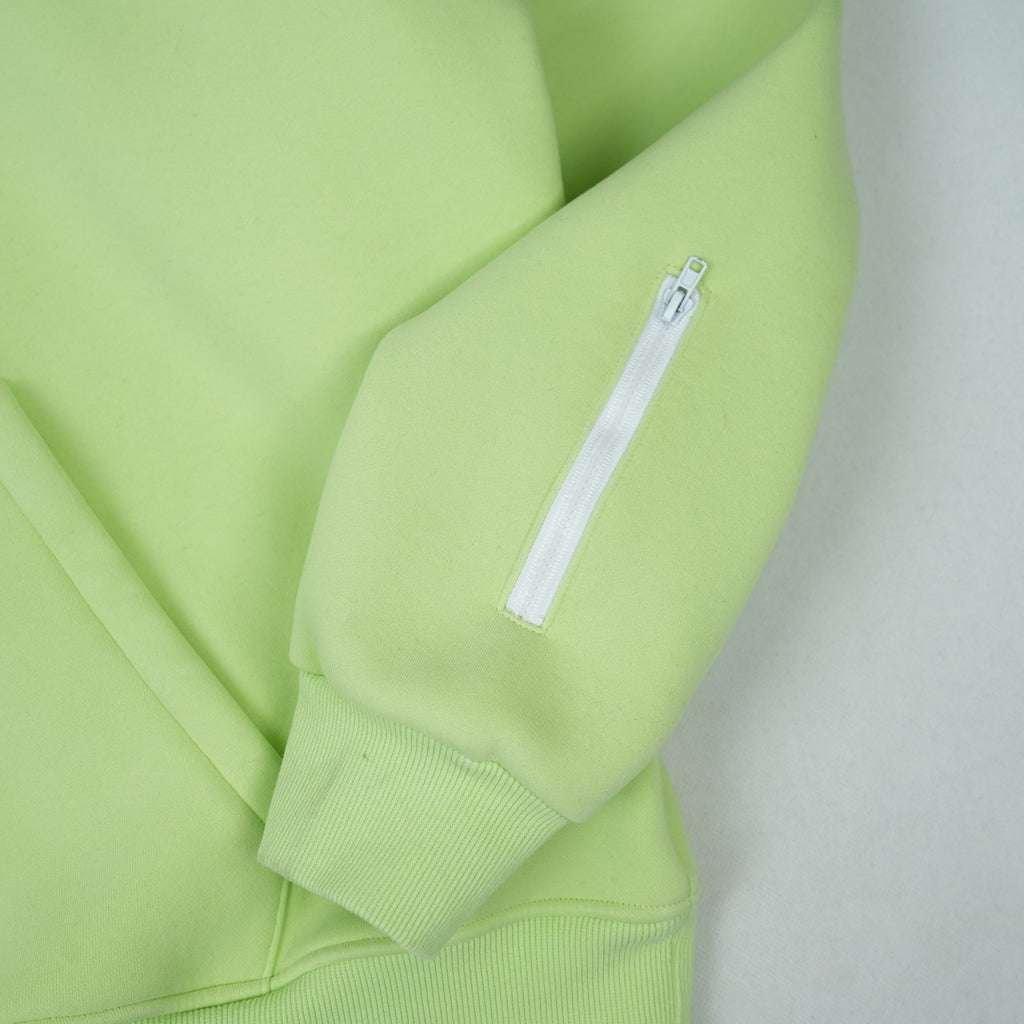 lime green dwr water resistant ultimate snow hoodie