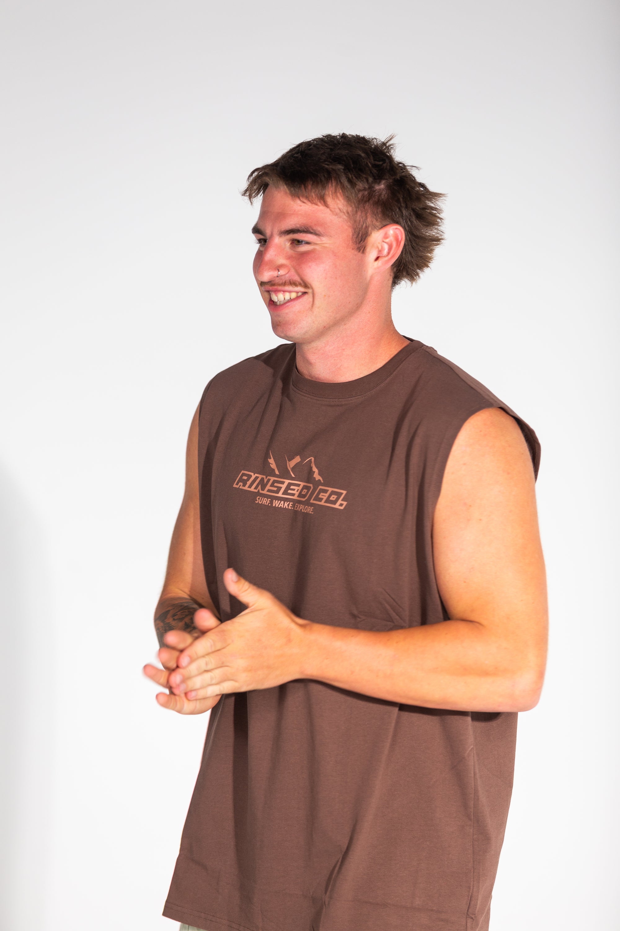 Tan bark brown light tank