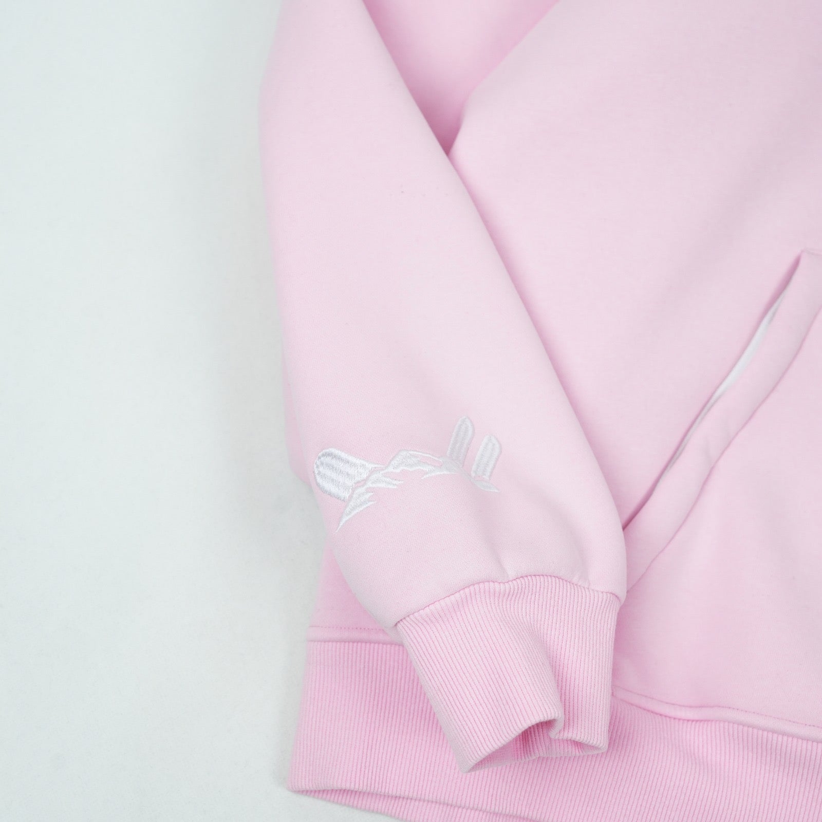 baby pink dwr water resistant ultimate snow hoodie
