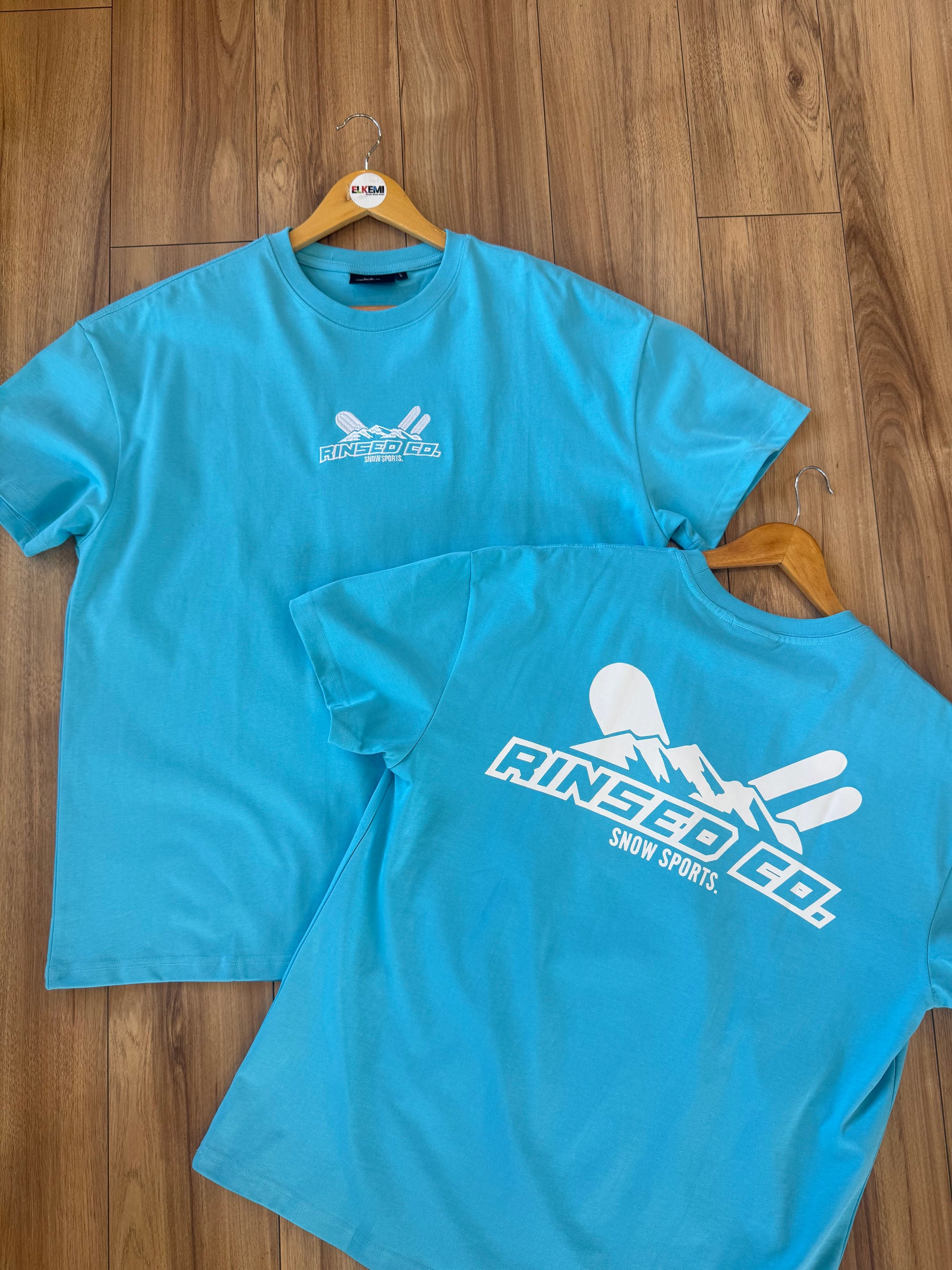 Baby blue heavy box tee
