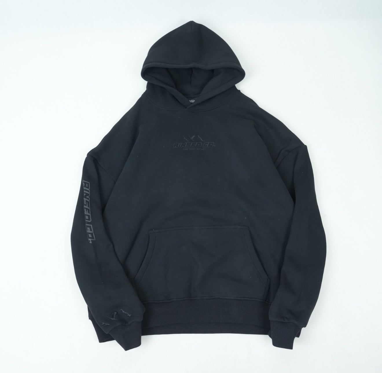 triple black rinsed reppin classic hoodie