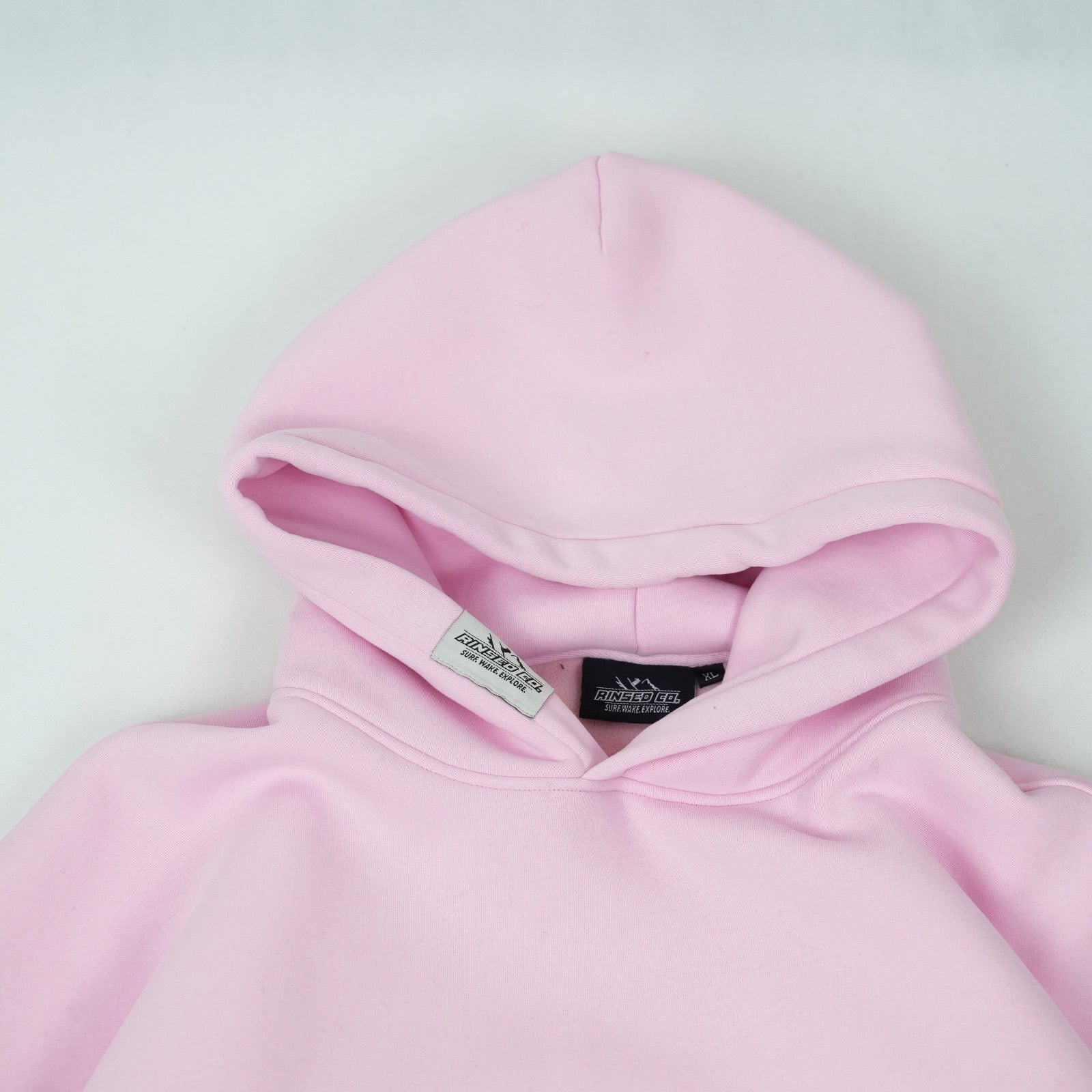 baby pink dwr water resistant ultimate snow hoodie
