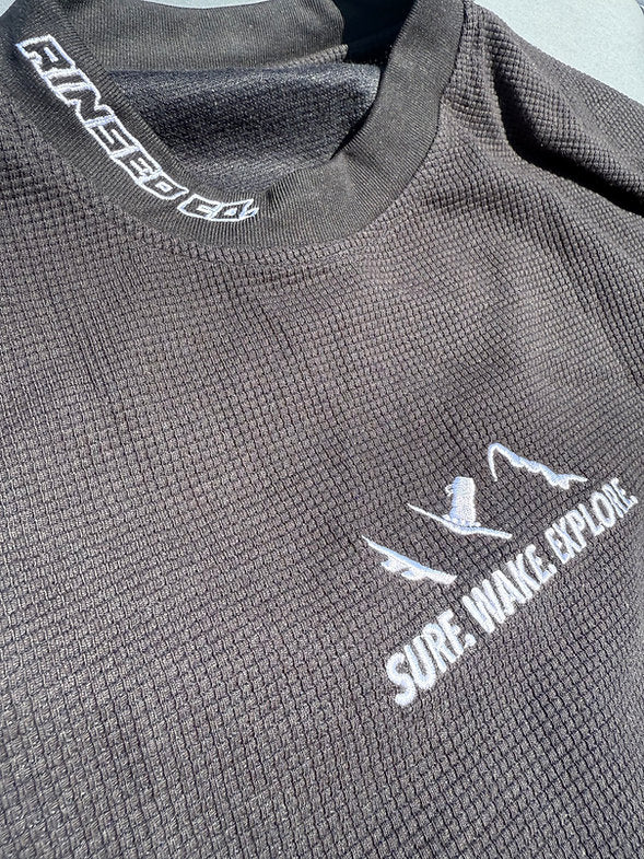 Waffle Print Heavy Rinsed Tees