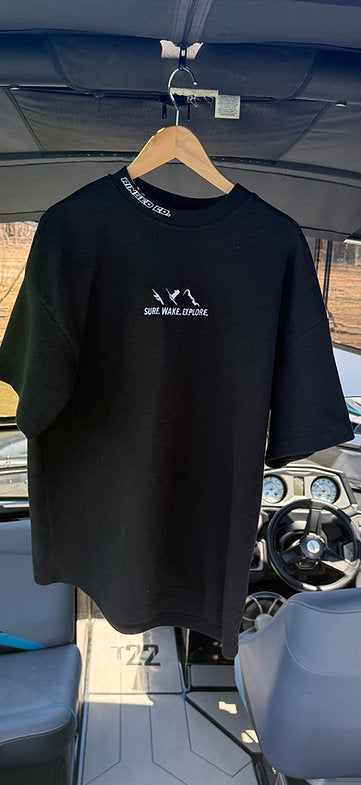 Waffle Print Heavy Rinsed Tees