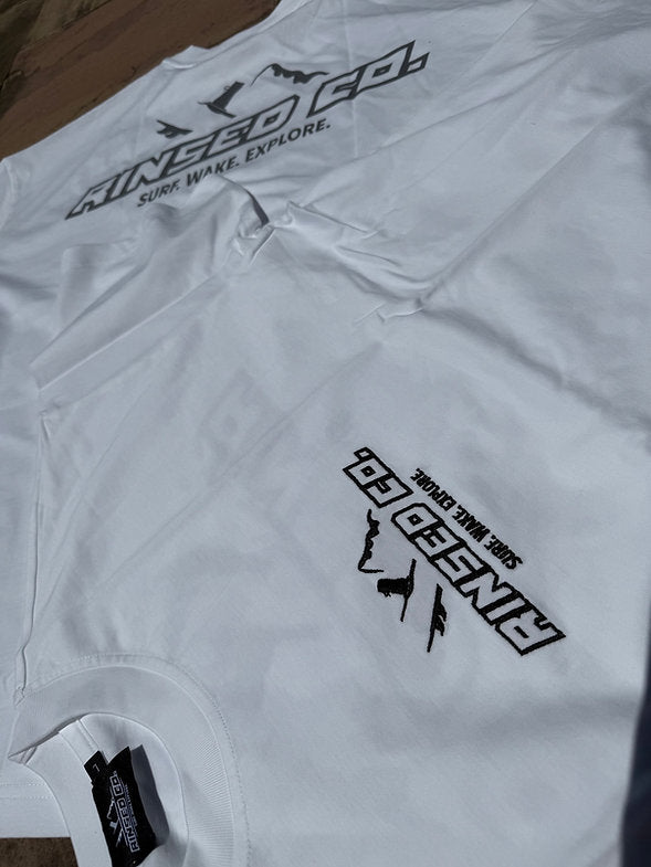 Pearl white oversized box tee