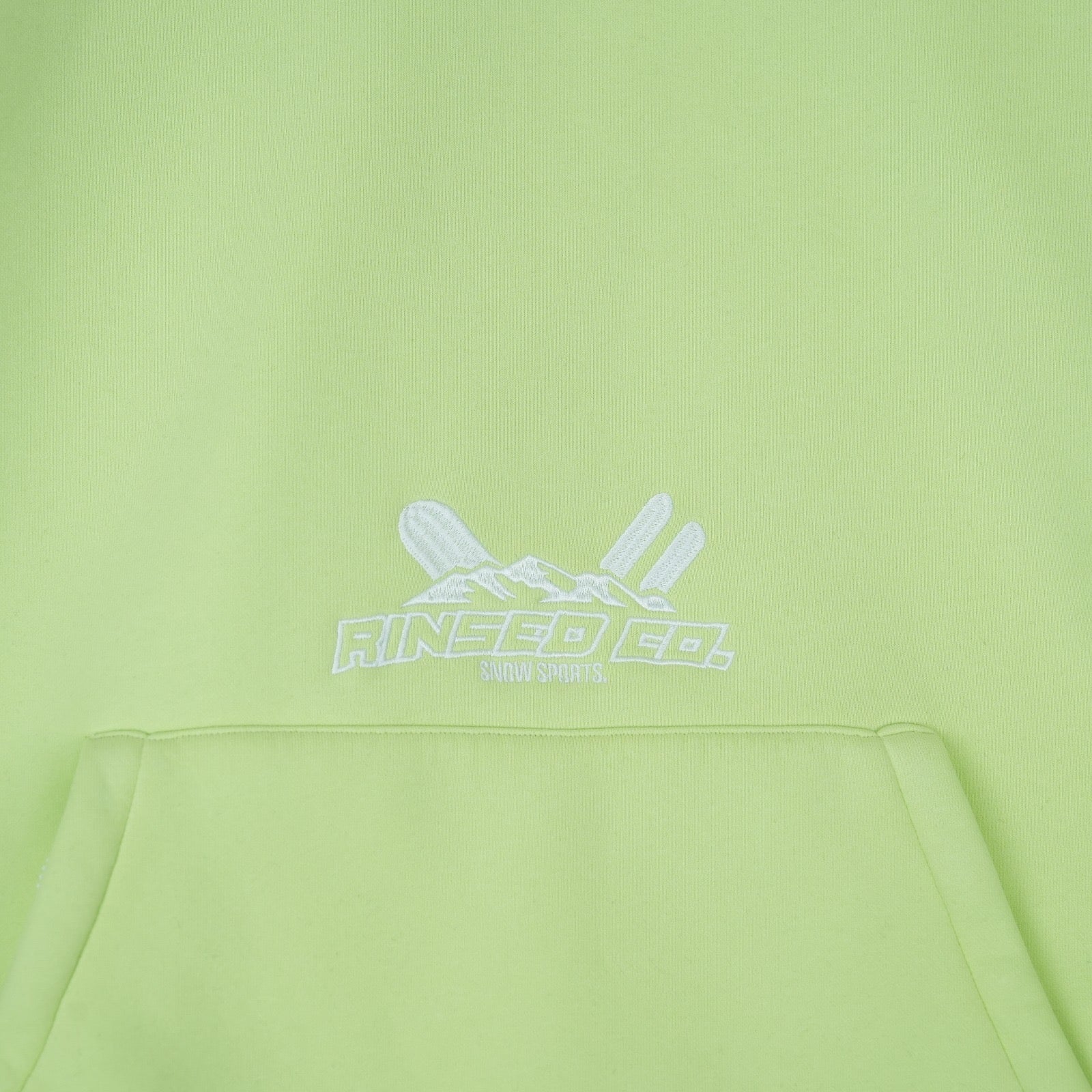 lime green dwr water resistant ultimate snow hoodie