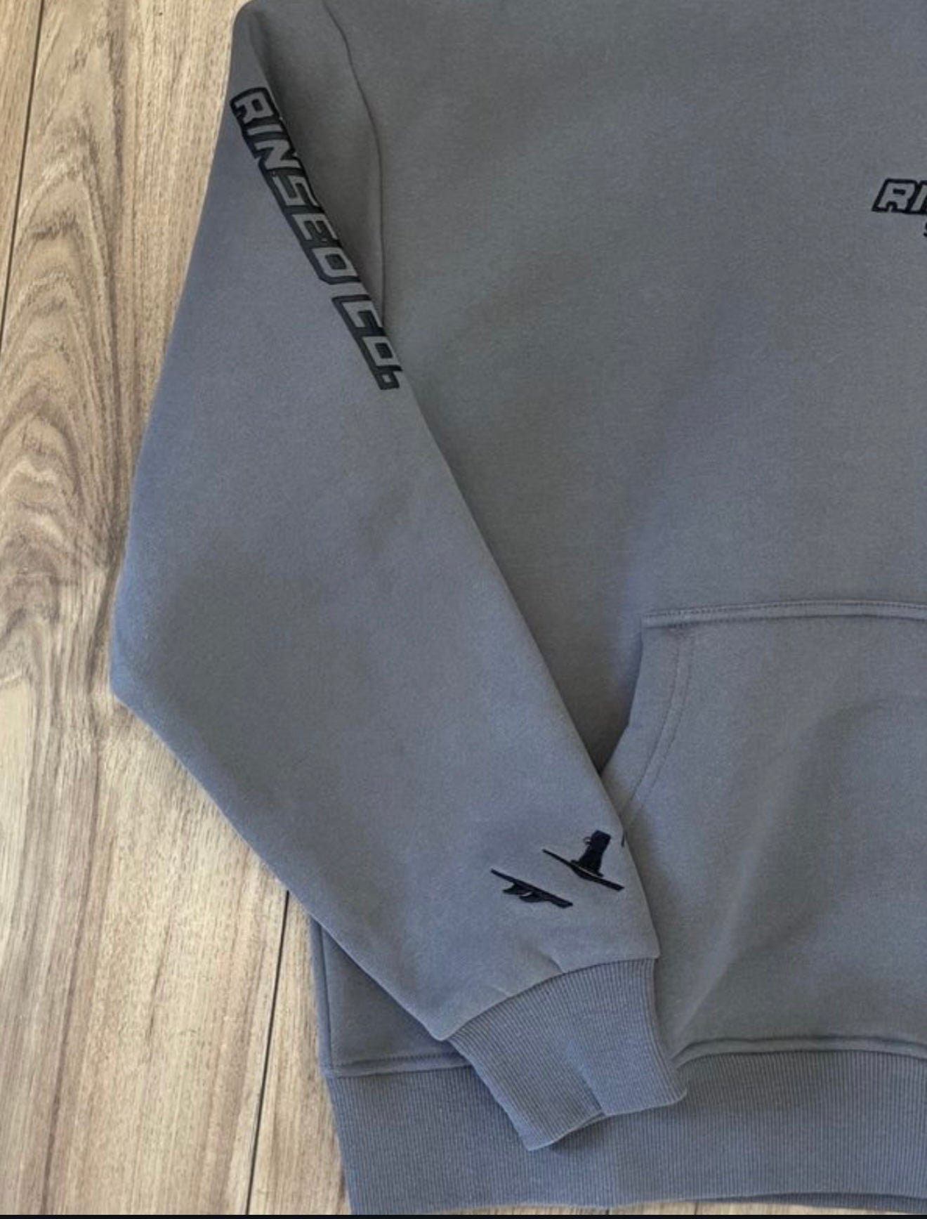 slate grey rinsed reppin classic hoodie