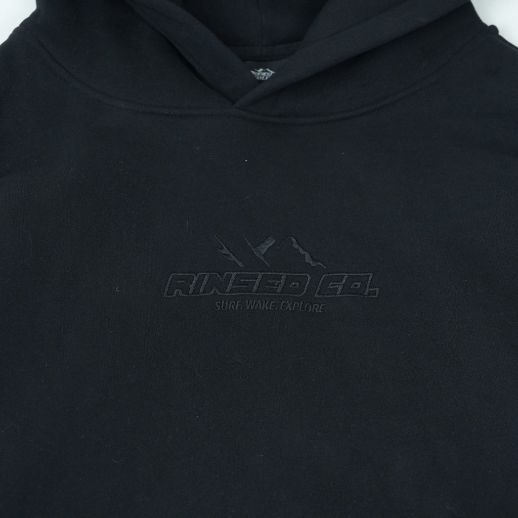 triple black rinsed reppin classic hoodie