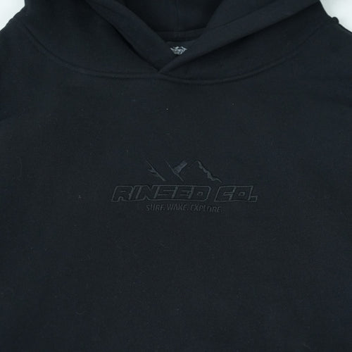 triple black rinsed reppin classic hoodie