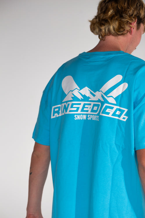 Baby blue heavy box tee