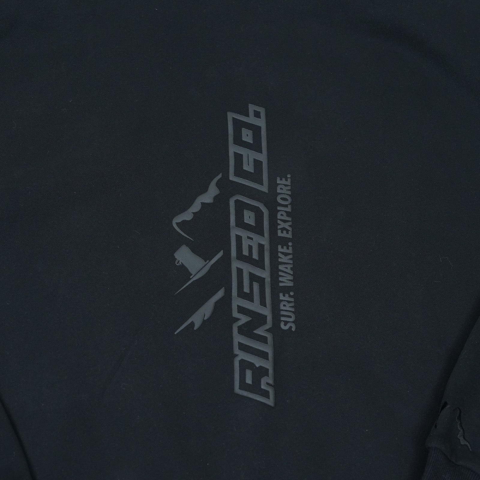 triple black rinsed reppin classic hoodie