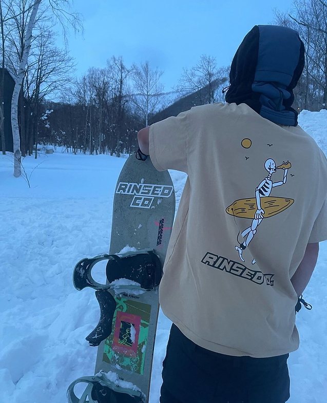 Rinsed Skeleton Tee Sand