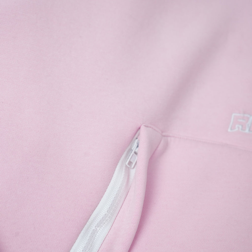 baby pink dwr water resistant ultimate snow hoodie