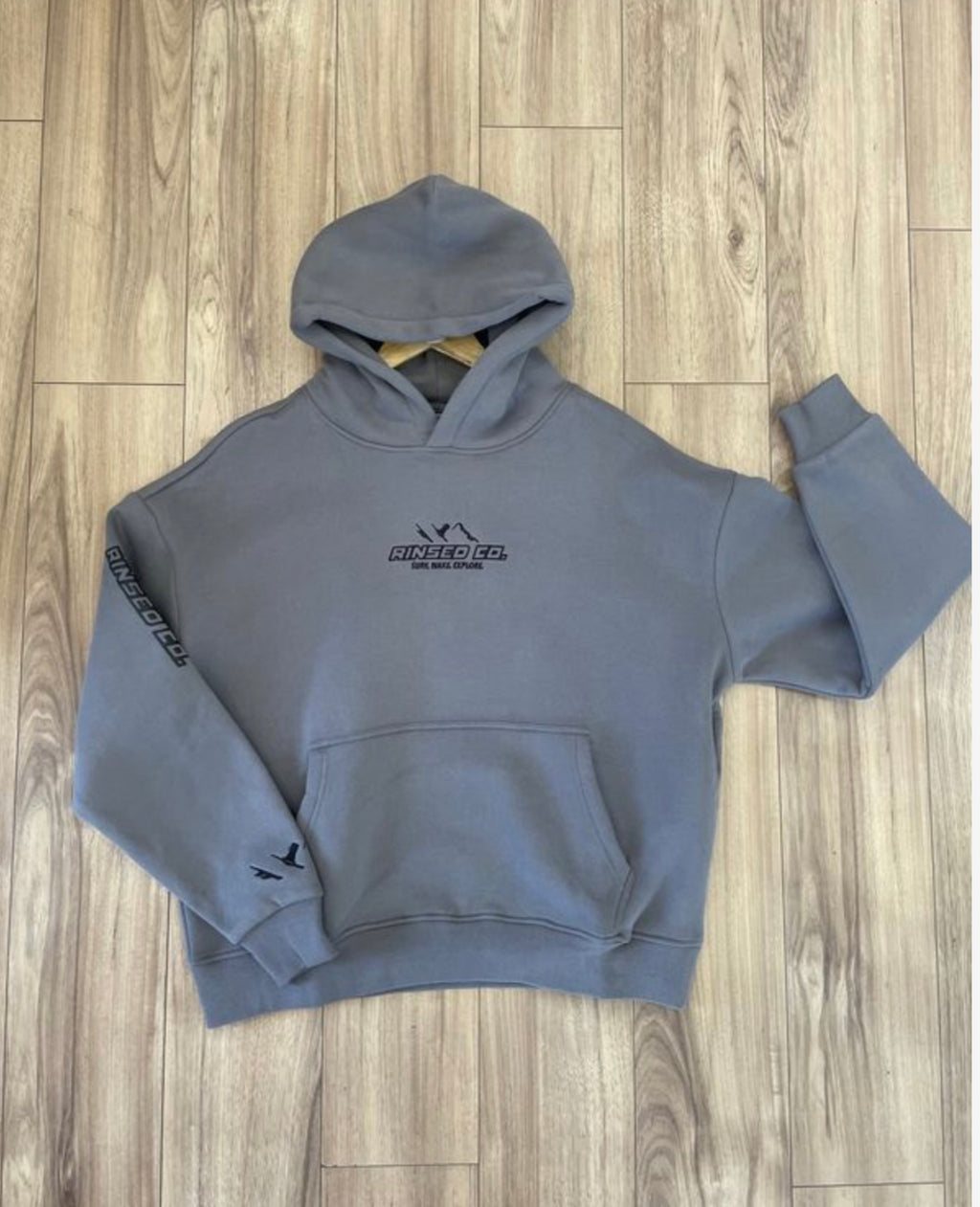 slate grey rinsed reppin classic hoodie