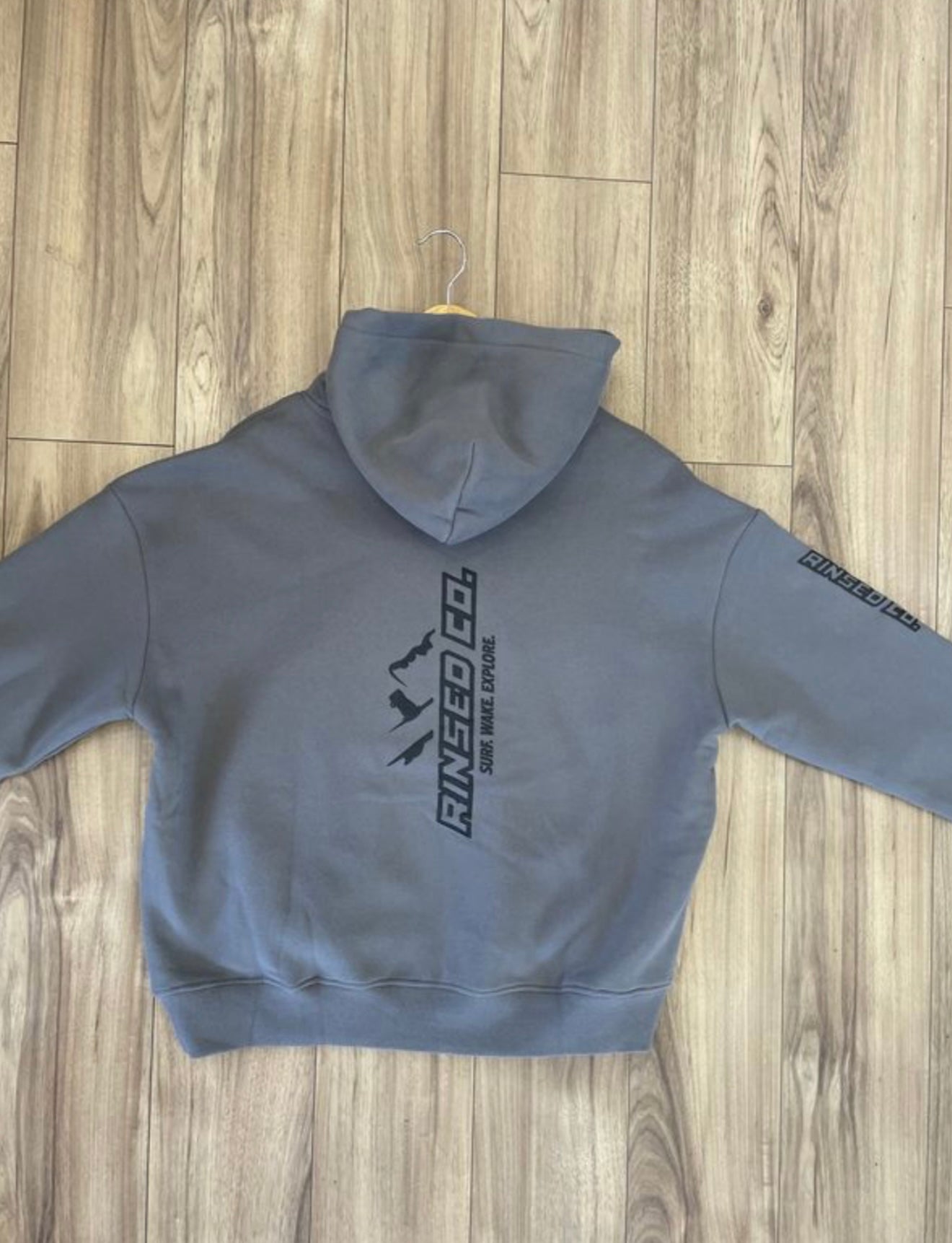 slate grey rinsed reppin classic hoodie