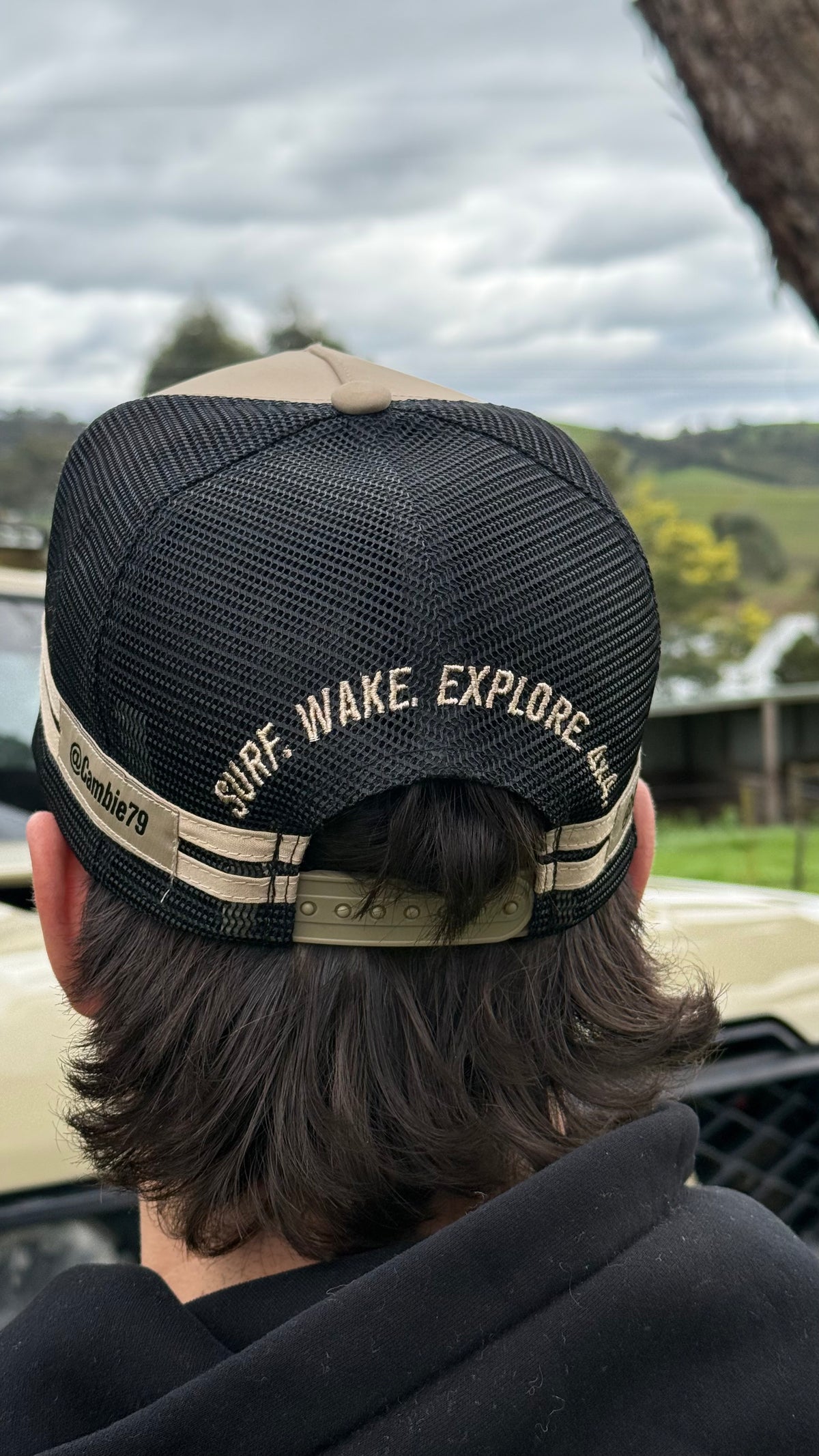 Cambie x Rinsed sandy the world CTC Trucker