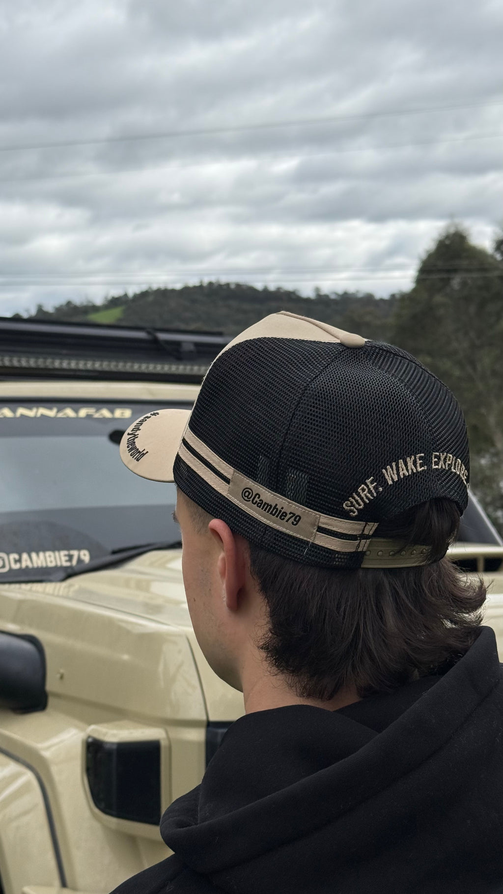 Cambie x Rinsed sandy the world CTC Trucker