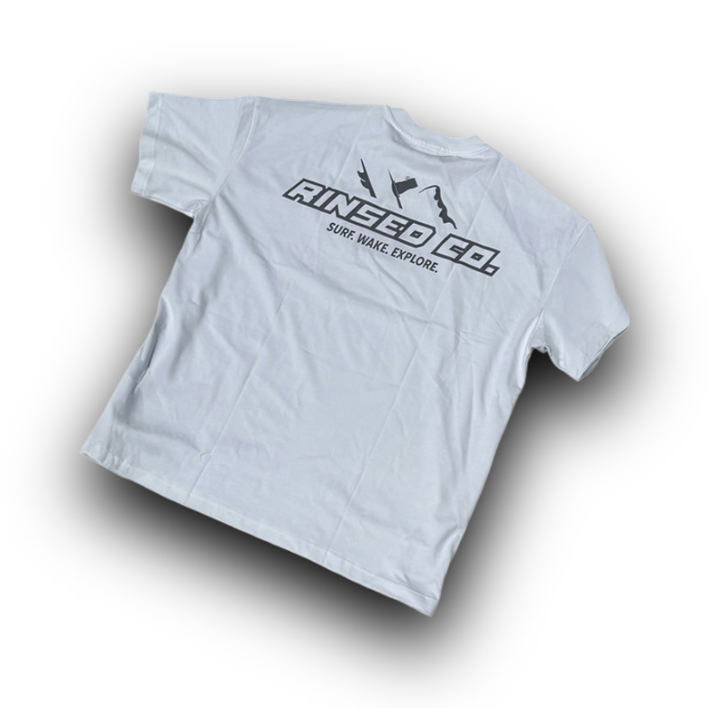 Pearl white oversized box tee